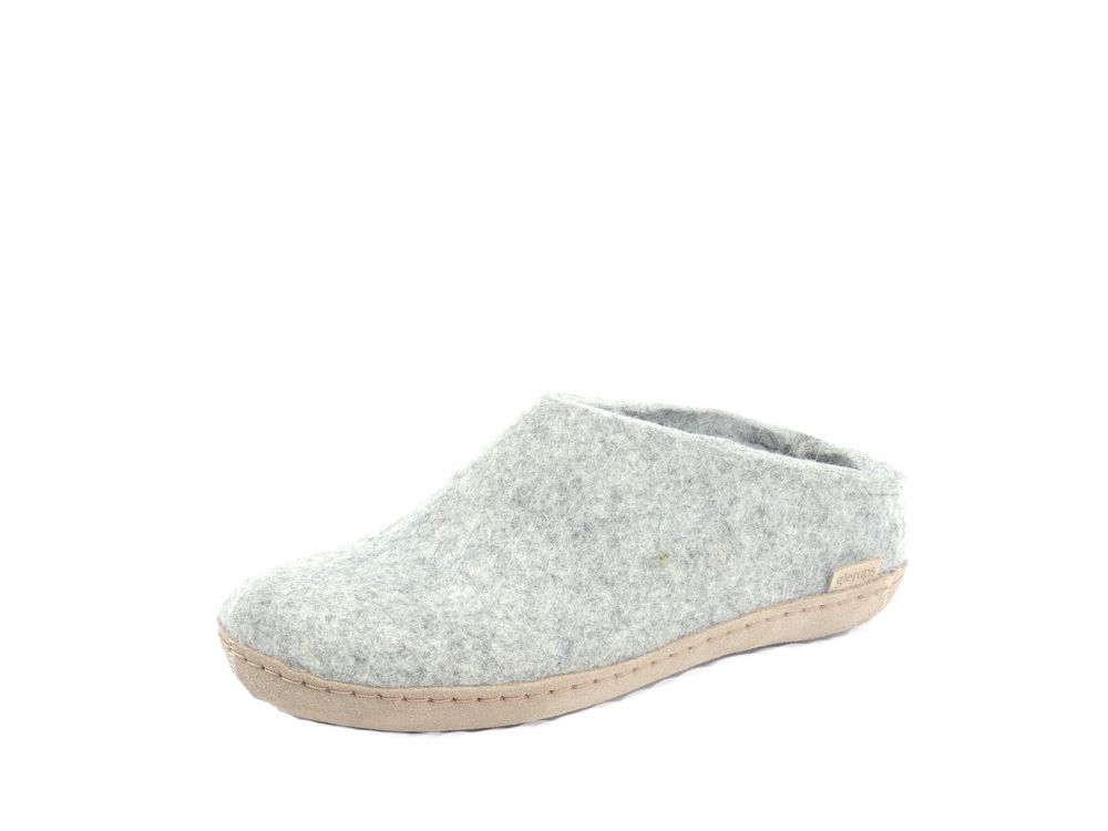 PANTOUFLES - OPEN HEEL GREY - Glerups